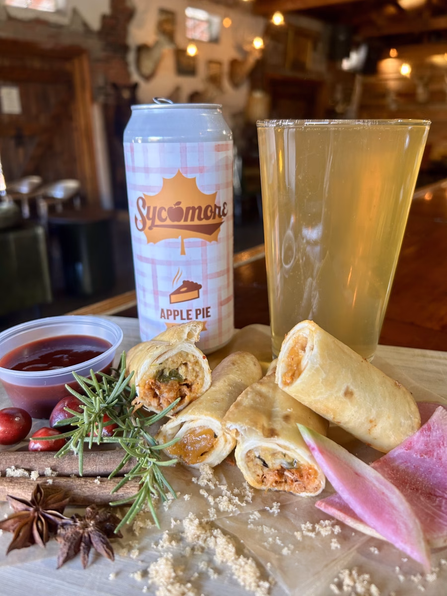 Turkey or Sweet Potatoe Flautas special at Block Taco downtown Wilmington NC