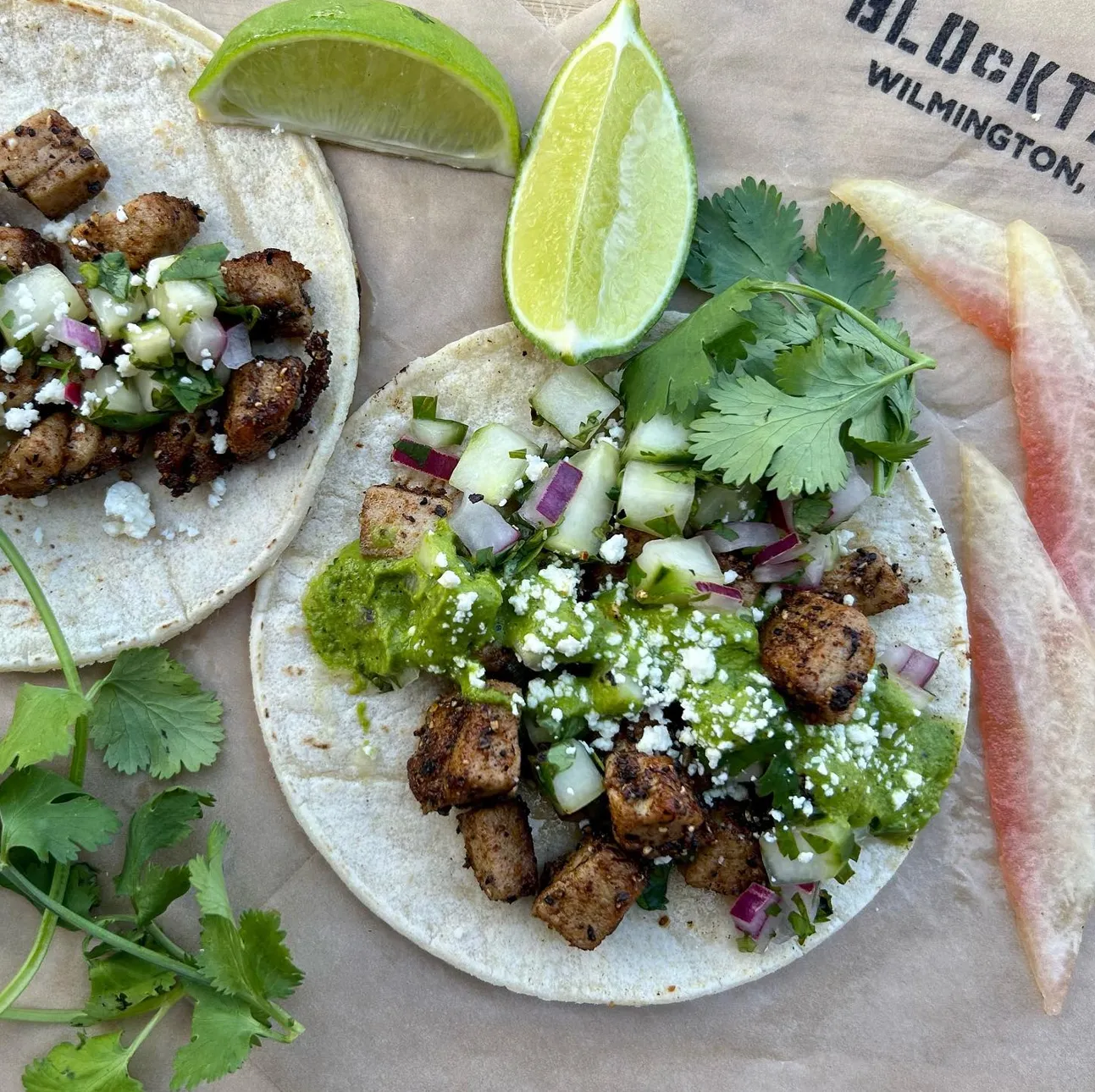 Taco Monday & Tuesdays! special at Block Taco downtown Wilmington NC